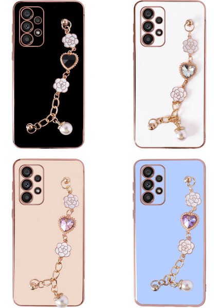 Cepte Aksesuar Galaxy A33 5g Kılıf El Tutamaçlı Kamera Korumalı Zore Taka Silikon Kapak-Pembe fiyatları