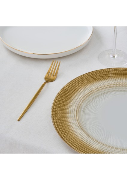 Marisa Yuvarlak Supla Simli Altın Beyaz 33 cm fiyatları