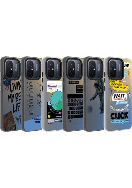 Cepte Aksesuar Xiaomi Redmi 12C Kılıf Desenli Zore Dragon Sert Kapak-Gezegen fiyatları