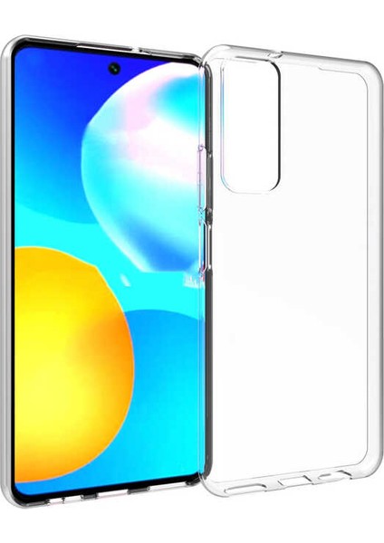 Cepte Aksesuar Huawei P Smart 2021 Kılıf Zore Süper Silikon Kapak-Renksiz
