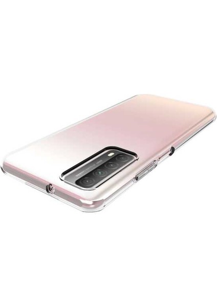 Cepte Aksesuar Huawei P Smart 2021 Kılıf Zore Süper Silikon Kapak-Renksiz