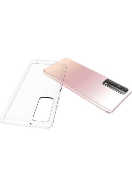 Cepte Aksesuar Huawei P Smart 2021 Kılıf Zore Süper Silikon Kapak-Renksiz