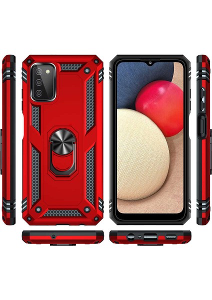 Cepte Aksesuar Galaxy A03S Kılıf Zore Vega Kapak-Gri indirimleri