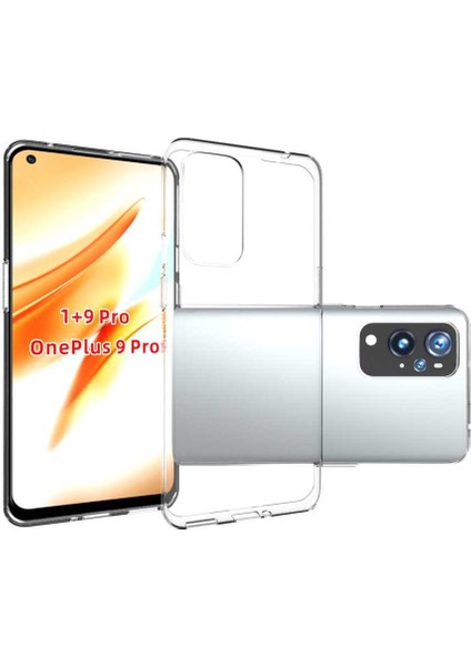 Cepte Aksesuar One Plus 9 Pro Kılıf Zore Süper Silikon Kapak-Renksiz