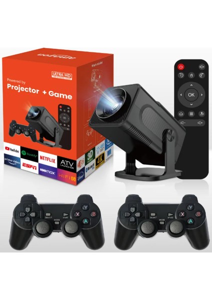 Bilişim Burada HCS350 Pro Retro Video Oyunu Konsolu + Android Tv + Dahili Hoparlör