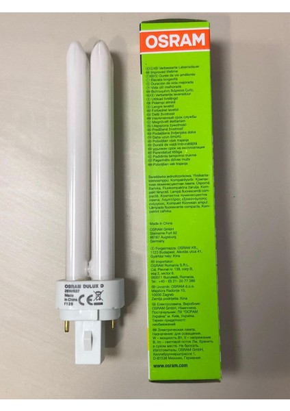 5 Adet Osram Plc Lamba 26W/827 2p 2700 Kelvin 1800 Lümen Sarı