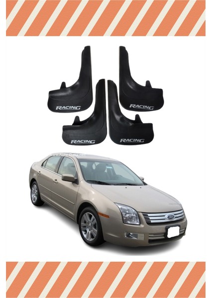 Ford Fusion 2002-2012 Racing Yazılı 4'Lü Tozluk Çamurluk Paçalık
