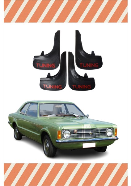 Ford Taunus Tunıng Yazılı 4'Lü Tozluk Çamurluk Paçalık