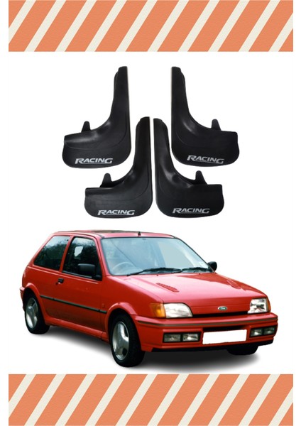 Ford Fiesta 1990-2002 Racing Yazılı 4'Lü Tozluk Çamurluk Paçalık