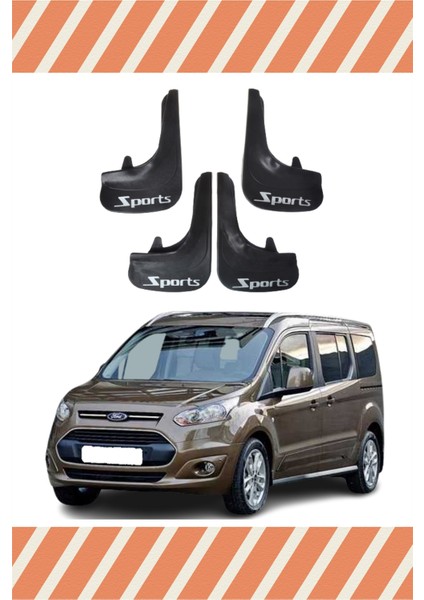 Ford Connect 4 Kapı 14 Ve Sonrası Sports Yazılı 4'Lü Tozluk Çamurluk Paçalık