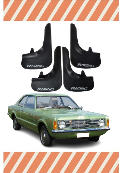 Ford Taunus Racing Yazılı 4'Lü Tozluk Çamurluk Paçalık