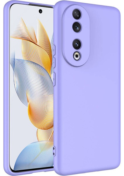 Cepte Aksesuar Huawei Honor 90 Kılıf Zore Mara Lansman Kapak-Lila