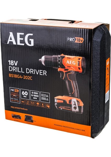 Aeg Darbesiz Akülü Matkap BS18G4 T4935478630