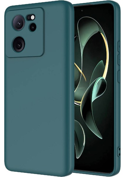 Cepte Aksesuar Xiaomi Mi 13T Kılıf Zore Mara Lansman Kapak-Koyu Yeşil