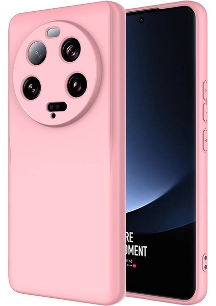 Cepte Aksesuar Xiaomi Mi 13 Ultra Kılıf Zore Mara Lansman Kapak-Pembe Açık