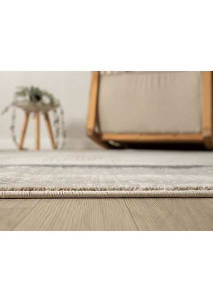 Echo Krem Yumuşak Doku Salon Oturma Odası Mutfak Çocuk Odası Halısı