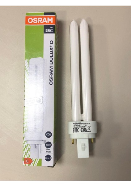 5 Adet Osram Plc Lamba 26W/840 2p 4000 Kelvin 1750 Lümen Günışığı BOY:16.5cm ( 10W-13W-18W YERİNE OLMAZ )