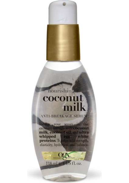 Besleyici Ve Kırılma Karşıtı Coconut Milk Serum