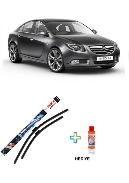 Opel Insignia  (2008-2016) Bosch Aerotwin Serisi Silecek Takımı + Cam Şampuanı Hediyeli