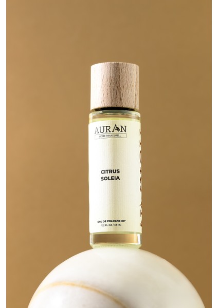 Citrus Soleia Cam Şişe 80 Derece Kolonya Premium Eau De Cologne 33ML