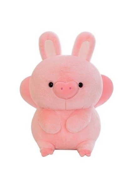 55CM Büyük Tavşan Kulakları Uçan Domuz Bebek Peluş Oyuncak Aşk Domuzu (Yurt Dışından)