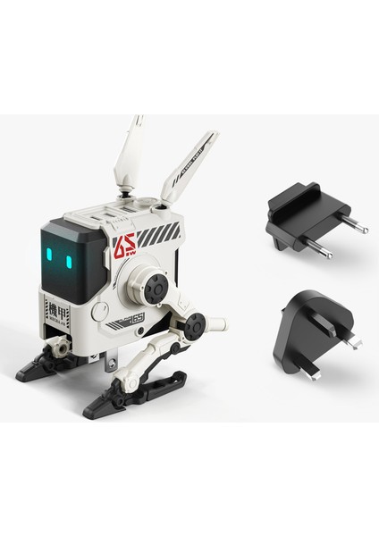 ALPHA65 Beyaz Robot Figürlü 65W Hızlı Şarj Adaptörü