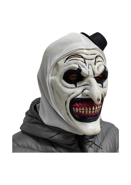 Korku Terrifier Palyaço Maskesi Cosplay Palyaço Komik Lateks Yumuşak Demon Evil Joker Maskeleri (Yurt Dışından)