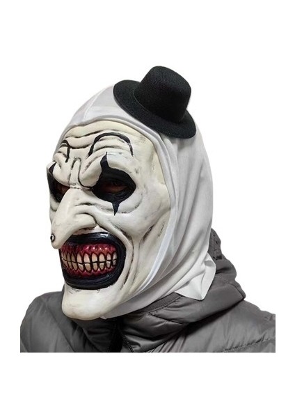 Korku Terrifier Palyaço Maskesi Cosplay Palyaço Komik Lateks Yumuşak Demon Evil Joker Maskeleri (Yurt Dışından)