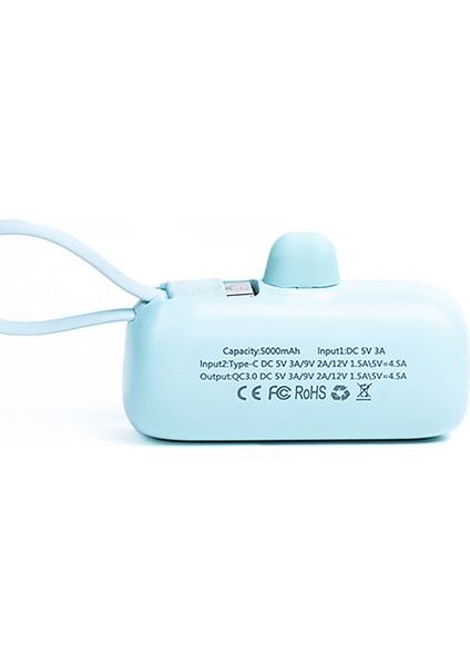 5000 mAh ve 22.W Powerbank Mavi fiyatları