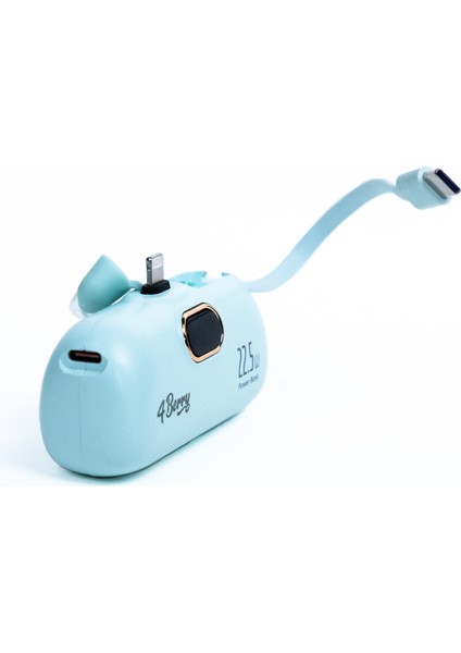 5000 mAh ve 22.W Powerbank Mavi fırsatları