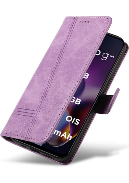 Motorola Moto G54 5g Ayrılabilir Siyah Bilezik Için Filp Durumda Preslenmiş Pu (Yurt Dışından) fiyatları