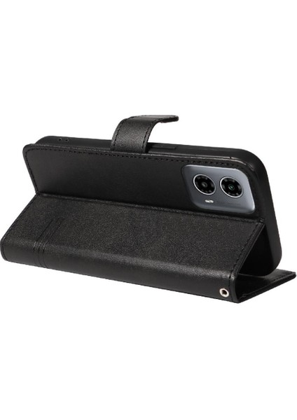 Motorola Moto G34 Ayrılabilir Siyah Bilezik Cüzdan Telefon Pu Için Filp Durumda (Yurt Dışından)