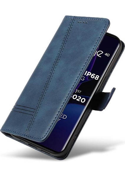 Motorola Edge 40 5g Için Kredi Kartı Yuvası ile Preslenmiş Pu Deri Filp Durumda (Yurt Dışından) indirimleri