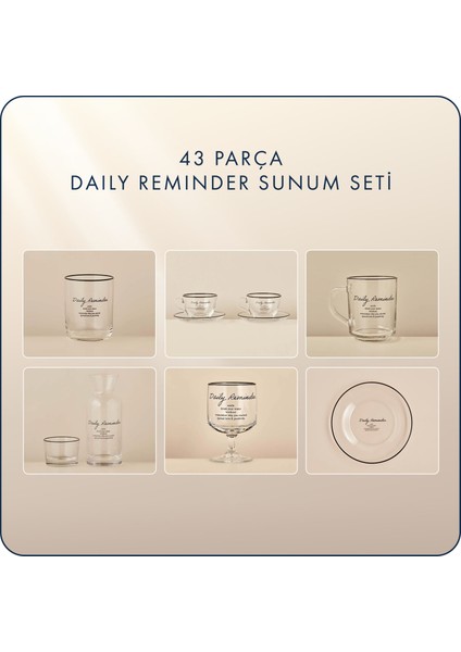 Bella Maison Daily Reminder 43 Parça Sunum Seti