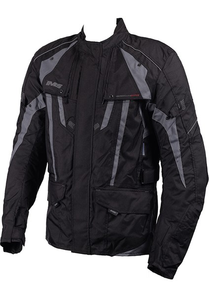 Jacket 2 Siyah Gri Kışlık Motosiklet Montu