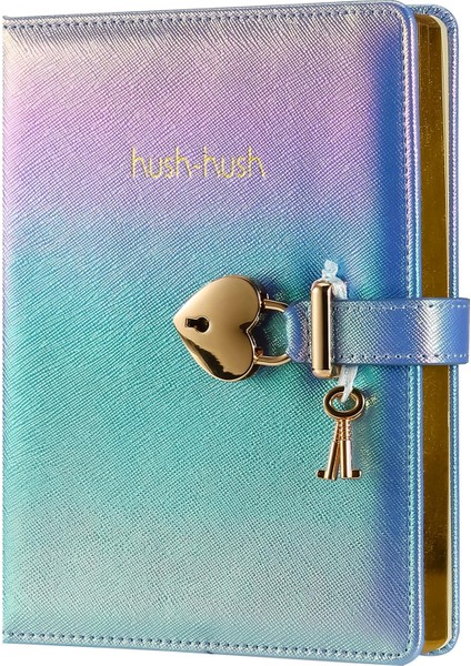 Hush Hush Metalik Mavi Kilitli Defter ve Kalem Çantası Seti fiyatları