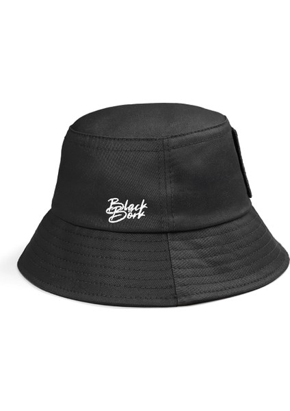 Blackbörk Bucket Panter - 1bs Kod Logolu Unisex Siyah Şapka (Cap)