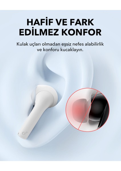 Soundcore K20i Kulak İçi Bluetooth Kulaklık - 36 Saat Çalma Süresi - ENC 2-Mikrofon ile Net Çağrılar - Beyaz - A3994 (Anker Türkiye Garantili)