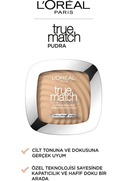 L'Oréal Paris True Match Pudra W5 Golden Sand