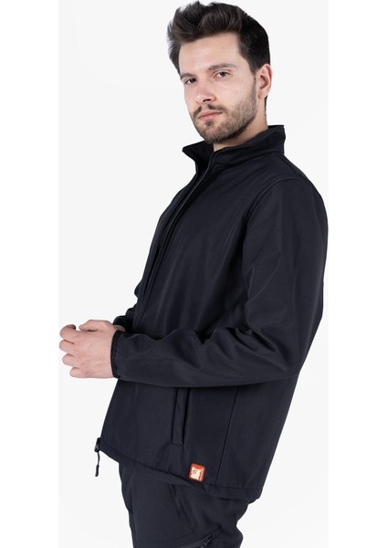 Dik Yaka Cepli Softshell Mont