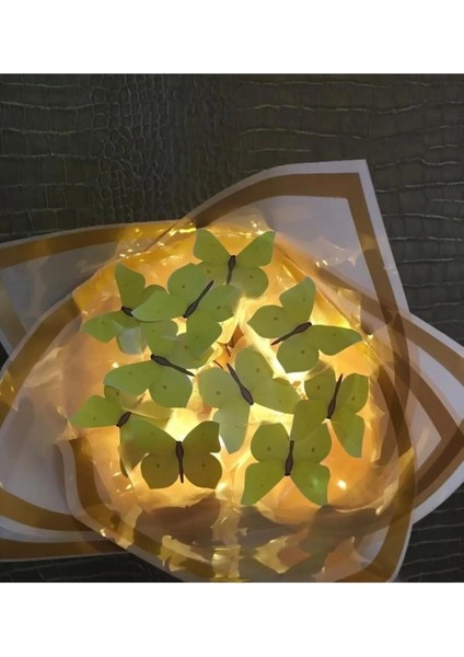 Ledli Pembe Kelebek Buketi fiyatları