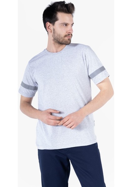 T 2830 Bisiklet Yaka Reflektörlü T-Shirt modelleri