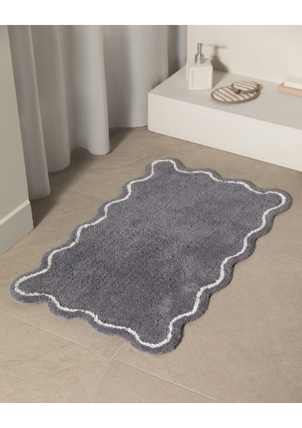 Yvoire Banyo Paspas - Gri - 50X80 cm