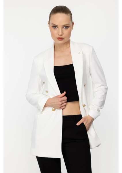 Büzgülü Kol Blazer Ceket fırsatları