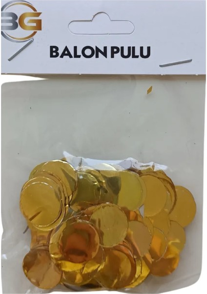 Gold Konfetili Şeffaf Balon Seti - 10 Adet