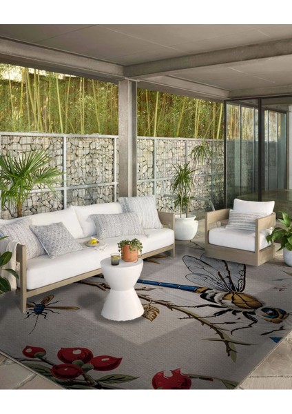 Shape Koleksiyonu Çok Renkli Yusufçuk Desenli Dokuma Taban Modern Dekoratif Halı 37 modelleri