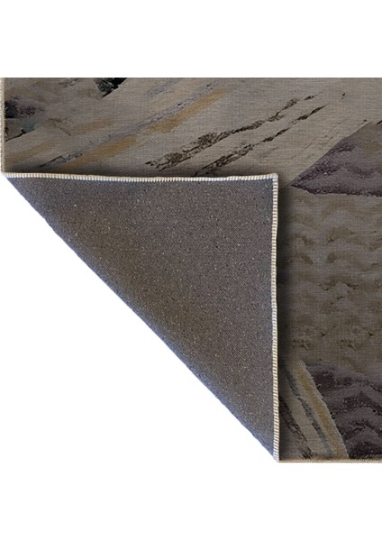 Shape Koleksiyonu Gri Mavi Tonlar Çok Renkli Soyut Desenli Dokuma Taban Modern Dekoratif Halı 32 indirimleri