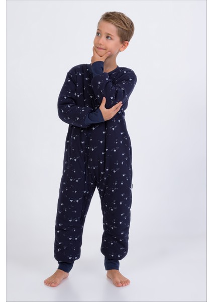 Erkek Çocuk Kalın Elyaf Dolgulu Premium Kalite 2.5 Tog Desenli Uyku Tulumu modelleri