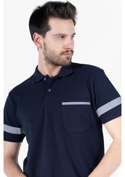Polo Yaka Reflektörlü T-Shirt modelleri