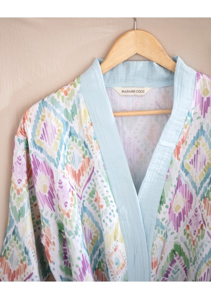 Trinetta Pamuk Kadın Müslin Bornoz - Renkli fırsatları